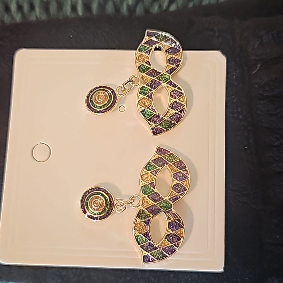 Mardi Gras Earrings